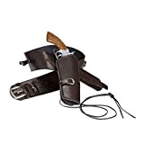 NET TOYS Cintura Completa di Fondina per Pistola di Colore Marrone per completare Un Perfetto Look Western