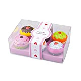 New Classic Toys - Assortimento di Cupcake in confezione regalo Giocattoli da cucina e cibo, Rosa, 10627