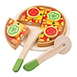 New Classic Toys Cuttingset-Pizza Vegetable, Multicolore, Vegetale, 10587
