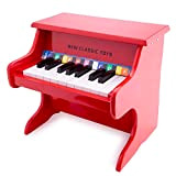 New Classic Toys Piano Red-18 Keys, Colore Red, 10155