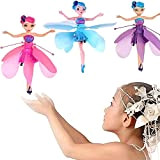 NEW Magic Flying Fairy Princess Doll, Flying Fairy Doll Toys for Girls,Sky Dancers Flying Pixie Dolls Infrared Induction Control Toy,Mini ...