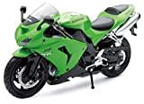 New-Ray S.R.L Moto 1:12 Newr Honda Cbr600/1000 42443I / Kawasaki ZX 10 R, Colore Verde/Nero, 846020
