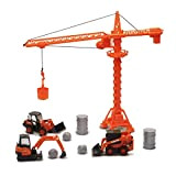 NewRay- New Ray-Coffret Kubota Die Cast : 3 Engins T.P. + Grue + Accessoires-33563 Trattore, Multicolore, 33563 SS