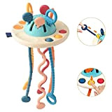 Nieeegy Giocattolo sensoriale per bambini, 12-18 mesi, giocattolo sensoriale Montessori, giocattolo UFO in silicone, giocattolo Montessori per 1 anno, giocattolo ...