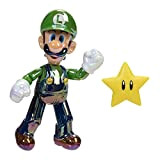 Nintendo Super Mario Figur Luigi w/ Star in Sammlerbox, 10 cm