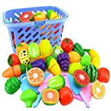 NIWWIN Play Food Set for Kids, Fingi Cibo Taglia Il Taglio di Verdure e Frutta - Gioca