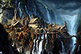 NLBZ Lord of the Rings Castle - Puzzle in legno, 1000 pezzi, motivo: paesaggio fantasioso, per adulti, ragazzi, puzzle