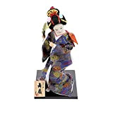 NOLITOY Geisha giapponese statuette bambole kimono giapponese statua asiatica geisha da collezione decorazione per casa ufficio tavolo