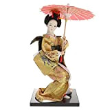 NOLITOY Geisha Giapponese Statuette Bambole Kimono Giapponese Statua Asiatica Geisha da Collezione Decorazione per casa Ufficio Tavolo