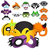 Nonbrand Maschera di Feltro di Halloween (15pcs), Forniture per Feste per Bambini Non tossiche e sicure, Cosplay di Halloween, Masquerade, ...