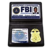 Novità FBI Cosplay Props Badge, Supernatural FBI Role-playing Wallet, SPN Supporto della polizia Speciale Sottoscopertura Agente Titolare ID Titolare Halloween ...