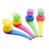 NRRN galleggiante soffiaggio tubo palle giocattolo,Blow Ball Pipe Party Bag Filler,Soffiare tubo fischietti palle giocattoli per bambini