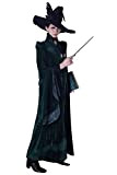 Oakamy Minerva McGonagall - Costume per cosplay elegante, colore verde scuro, per Halloween, Natale, XXL