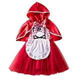 OBEEII - Costume da Cappuccetto Rosso, per Bambine, Principessa delle Fiabe, Ruolo, Giochi di Giochi di Giochi di Giochi di ...