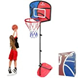 ODISYOLY Canestro da Basket per Bambini, Supporto da Basket per Bambini per età 3-8, Set da Basket Portatile Regolabile da ...
