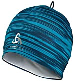 Odlo Warm Eco Print Cappello Invernale Deep Dive - Stunning Blue One Size