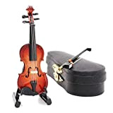 Odoria 1/12 Miniatura Violino con Supporto, Arco e Caso Strumento Musicale de Musique di Casa Delle Bambole