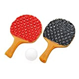 Odoria 1:24 Ping Ping Pong Paddle Set Bambola Mini Sport Casa Delle Bambole Mobili Decorazione Accessori
