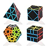 OJIN MoYu MOFANGJIAOSHI Cubing Classroom Pacchetto cubo Adesivo in Fibra di Carbonio Serie Meilong Megaminx & Skewb & Square-1 & ...