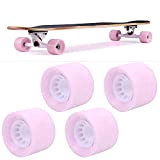 Okuyonic Ruote da Skateboard in PU a Piena Resistenza all'attrito per Skateboard Pennyboard Waveboard perfette per Terreni accidentati(Pink)