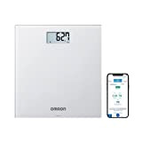 OMRON HN300T2 Intelli IT Bilance Pesapersone - Smart Balance Pesapersone Digitali con Compatibilità Bluetooth e App per Smartphone, Grigio