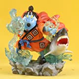 One Piece Figures, Jinbe - Statua 15 cm / 5,9 pollici Q Versione Fish-Man Jinbe Figure Cartoon Bambola giocattoli Anime ...