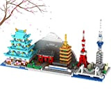 OneNext Giappone Tokyo Skyline Collection Famoso Modello di architettura Building Block Set (1350 Pezzi) Micro Mini Mattoni Giocattoli Regali per ...