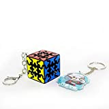 Oostifun Gobus Mini Gear Cube gioca 3x3 Gear Cube 30mm Magic Cube Toy con portachiavi