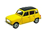 OPO 10 - Auto in Miniatura 3 Pollici (Circa 7 cm) Renault 4 Gialla - R4 - Welly 52362W