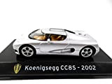 OPO 10 - Collezione di Auto 1/43 Supercars Compatibile con Koenigsegg CC8S 2002 (S56)