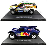 OPO 10 - Lotto di 2 vetture 1/43 Dakar Rally compatibili con Renault Duster e SMG (LDK1)
