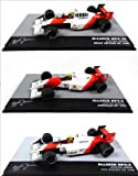 OPO 10 - Lotto di 3 vetture 1/43 Formula 1 Arton Senna Compatibile con McLaren Winner World Champion (689 + ...
