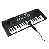 Organo elettronico, organo colorato multi-funzionale tastiera elettronica con 37 tasti per regalo giocattolo