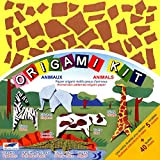 Origami Paper - Origami Kit Animals - Illustrated instructions + 40 sheets of animal-skin patterned origami paper - 15cm x ...