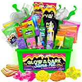 Original Stationery Slime Kit Neon Tropical con Glow in The Dark Slime con Colla per Slime Fluffy Fabbrica Slime per ...