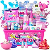 Original Stationery Slime Kit Unicorno, Tutto Ciò Che Serve in Kit Slime Bambina 10-12 Anni, Realizza Slime Fluffy e Glow ...