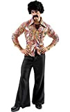 ORION COSTUMES Costume da uomo travestimento pantaloni a zampa di elefante e camicia da hippie stile disco dance anni '70
