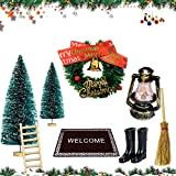Ornamenti di Natale Dollhouse, 8 Pezzi Ornamenti in Miniatura di Natale Set di Gnomi in Miniatura Decorazione natalizia in miniatura, ...