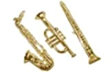 Oro plastica strumenti musicali assortiti Juke box/Records/Musical note Birthday party Decorations & Accessories