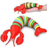 OSDUE Fidget Slug Toy - 3D Articolato Aragosta Giocattolo, Ansia Sollievo Giocattoli, Giocattolo Sensoriale Anti Stress, Divertente Giocattolo Sensoriale Strisciante ...