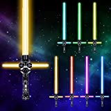 OSDUE Lightsaber RGB a 7 Colori Modificabili, 2022 New 2in1 Spada Laser, Soundfont di Battaglia di Film Simulati, Lightsaber Light ...