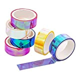 Oshhni 5M Glitter Washi Tape Set Artigianato Decorativo Nastro di cancelleria Fai--Te per Foto, , Creazione di Biglietti, Confezioni Regalo,