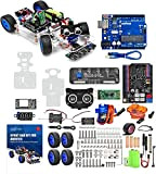 OSOYOO Sport Robot Smart Car for Arduino UNO | Servo Steering Rack DIY Kit | Bluetooth Mock Driving | WiFi ...