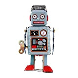 Ouken Creativo Divertente Vintage Robot Robot Giocattoli Orologio Robot Giocattoli Orologio a Corto di Clock Up Giocattoli Giocattoli per Camminare ...