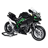 OviTop Technic - Set da costruzione per moto Kawasaki H2R, giocattolo per moto Comoatible con Lego Motorbike, 836 pezzi