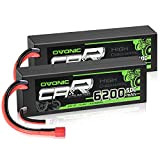 OVONIC 2s Batteria Lipo 6200mAh 50C 7.4V batteria Lipo con Deans Plug HardCase per RC Evader BX Auto RC Camion ...