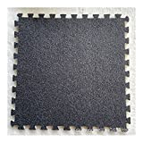 Packung mit 10 Plüsch-Puzzle-Schaumstoffmatten – Weiche Ineinandergreifende, Flauschige Fliesen, Quadratischer Teppich, Weich, Gemütlich, DIY, Waschbarer (30 X 30 Cm),Dark Grey
