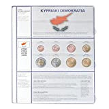 Pagine illustrate COLLEZIONE EURO: per 3 set di monete Cipro
