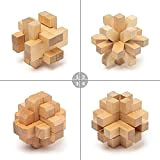 PAMRAY 3D Puzzle Giocattoli Legno Rompicapo Giocattoli Educativi Game Gioco di Cube Regali per Bambini Style C