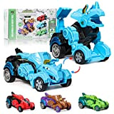 PANAMALAR Transformers Dinosaur Toys Trasformazione automatica Auto da corsa dei dinosauri per ragazzi Ragazze Età 6+ 7 8 9 10 ...